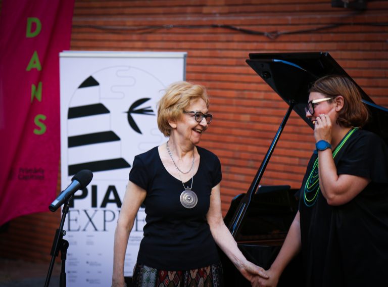 Concert de pian desfășurat la Piano Express Locuri ale memoriei 2024.